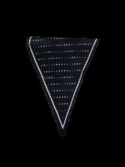 Black Colour Tørklæde - ALLEGRA Scarf, Black Dot